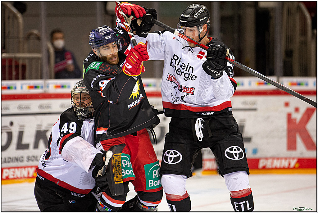 PENNY DEL; Duesseldorfer EG- Koelner Haie; Duesseldorf, 23.01.2022